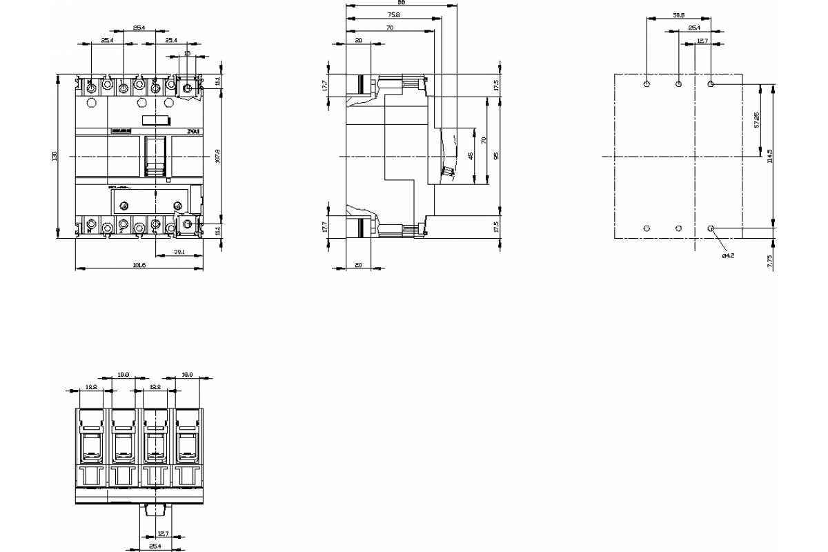 3VA1125-4GF46-0AA0 (3VA11254GF460AA0)